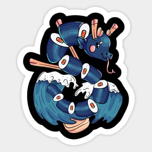 Kawaii sushi dragon Sticker
